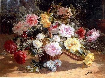 unknow artist Floral, beautiful classical still life of flowers.070 France oil painting art